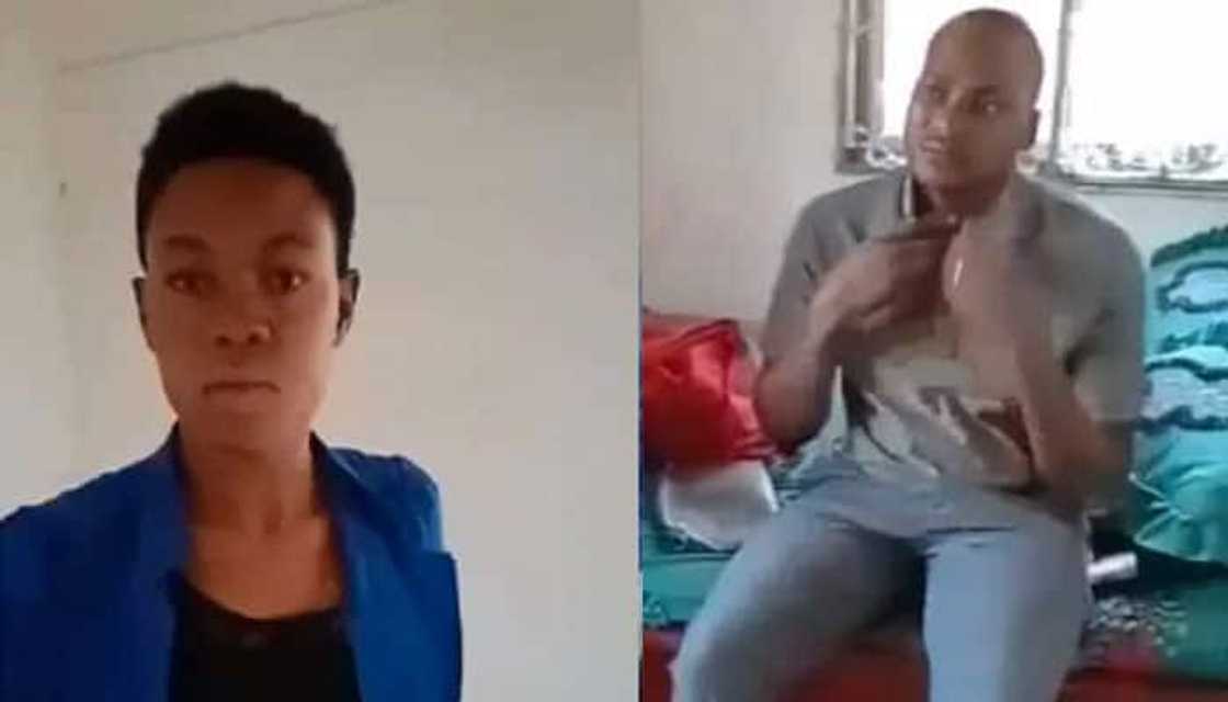 Mayombi with his pal's wife. Mayombi with his pal's wife.