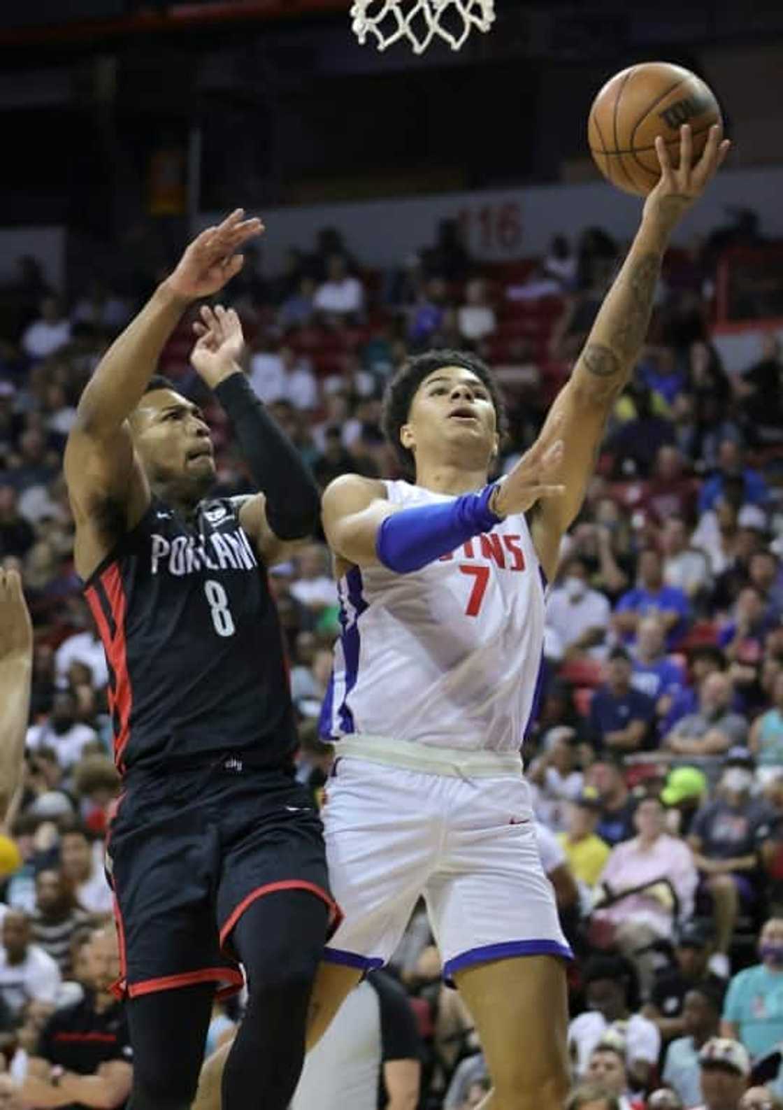 Frenchman Killian Hayes of the Detroit Pistons takes the ball to the hoop and will have the chance to do the same in front of home-nation supporters in an NBA regular-season game at Paris in January