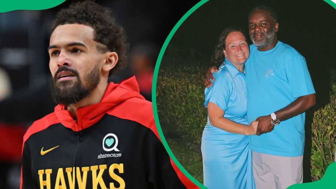Trae Young at the State Farm Arena in 2024 (L). The athlete's parents, Candice and Rayford (R) Trae Young at the State Farm Arena in 2024 (L). The athlete's parents, Candice and Rayford (R)