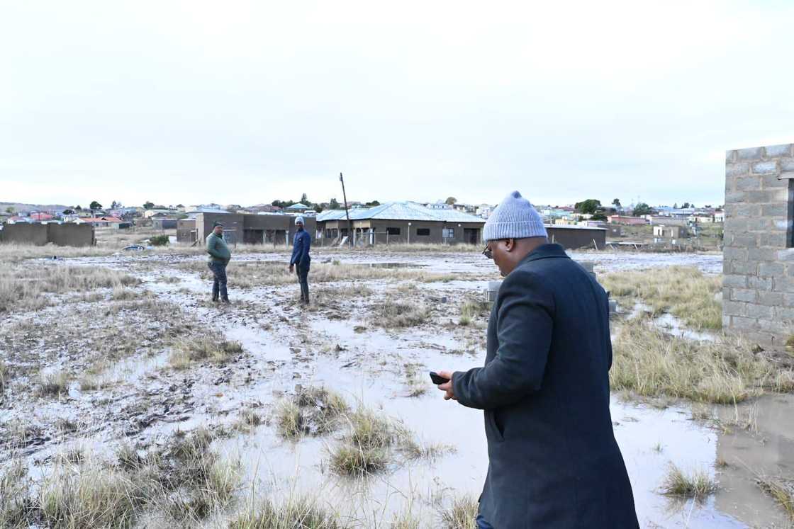 Eastern Cape Premier Oscar Mabuyane visited Mthatha where floods caused damage and death Eastern Cape Premier Oscar Mabuyane visited Mthatha where floods caused damage and death