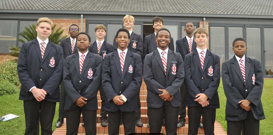 Michaelhouse students in their official school uniform Michaelhouse students in their official school uniform