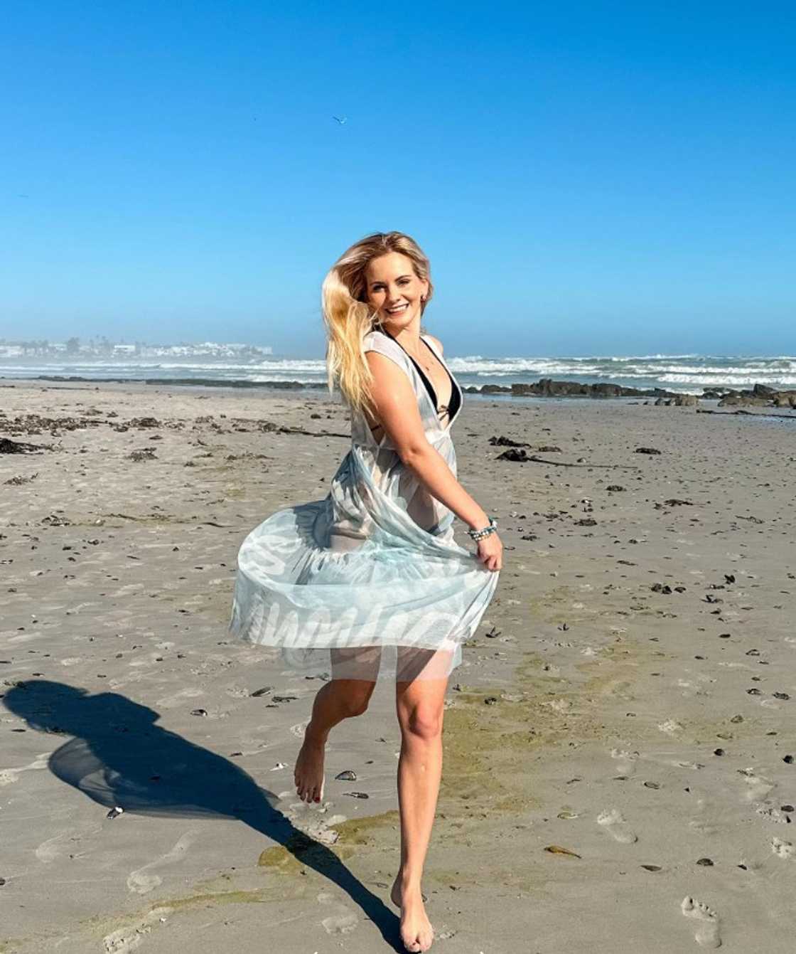 Cape Town woman is regular beach-goer Cape Town woman is regular beach-goer