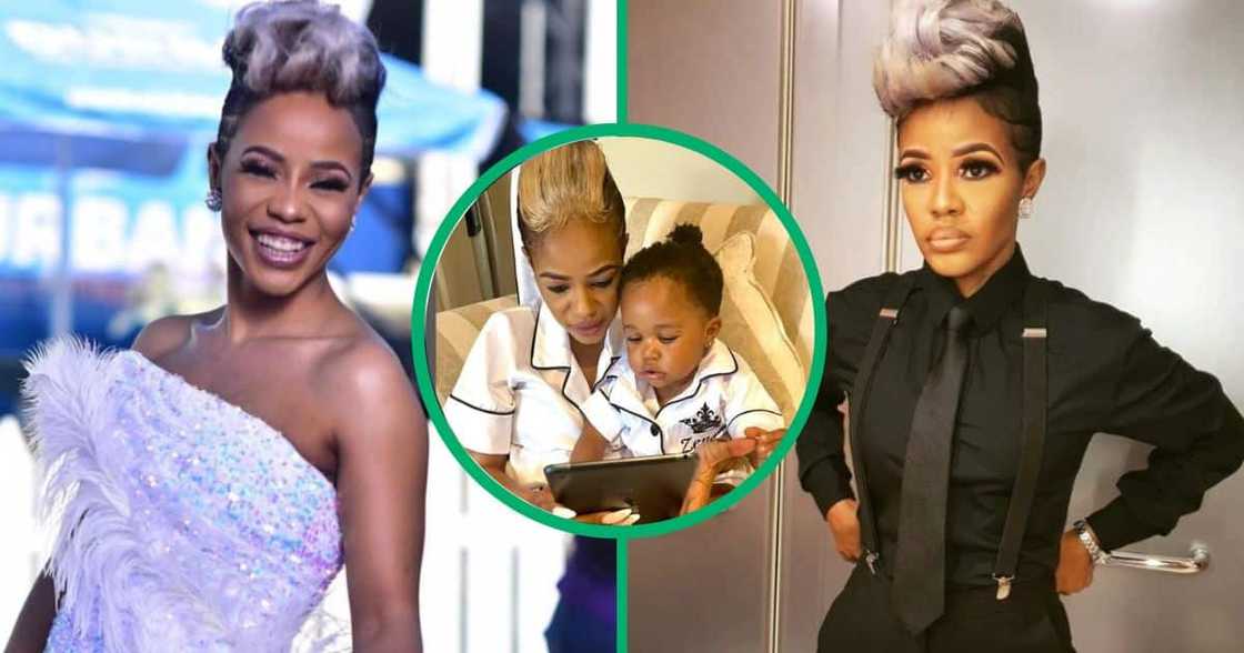 Singer Zandie Khumalo-Gumede and her son Zenala love spending time together. Singer Zandie Khumalo-Gumede and her son Zenala love spending time together.