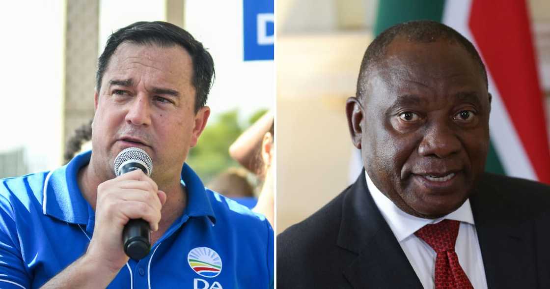 DA, John Steenhuisen, President Cyril Ramaphosa, FBI, Phala Phala theft, $4 million dollars