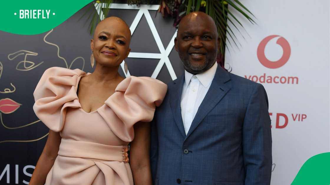 Pitso Mosimane and his wife Moira, who is also his agent.