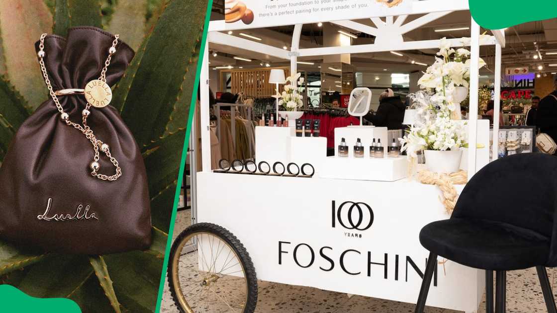 TFG's Luella Metal Detail Pouch Bag (L). TFG store (R)