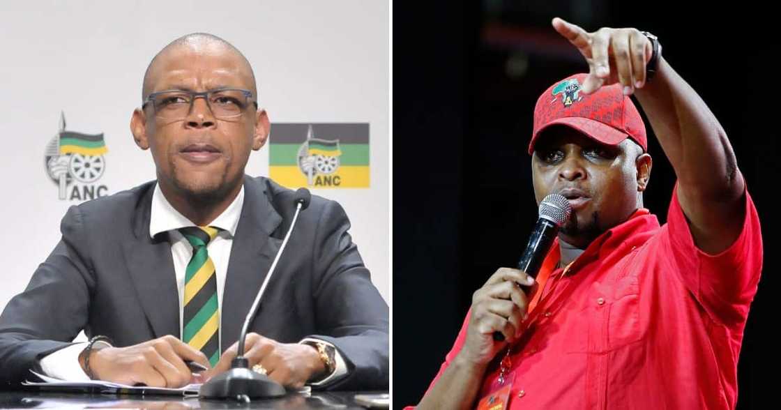 ANC, EFF spokesperson, Pule Mabe, step aside rule, President Cyril Ramaphosa, farm theft, allegations ANC, EFF spokesperson, Pule Mabe, step aside rule, President Cyril Ramaphosa, farm theft, allegations