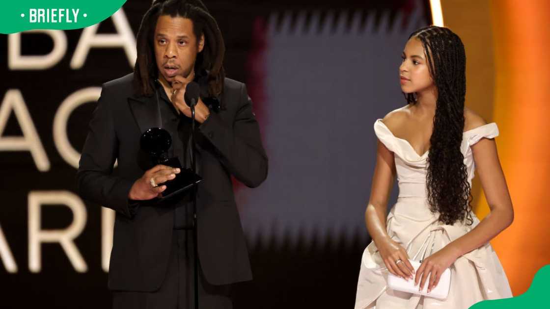 Jay-Z and Blue Ivy Carter at the 66th Grammy Awards in 2024 Jay-Z and Blue Ivy Carter at the 66th Grammy Awards in 2024