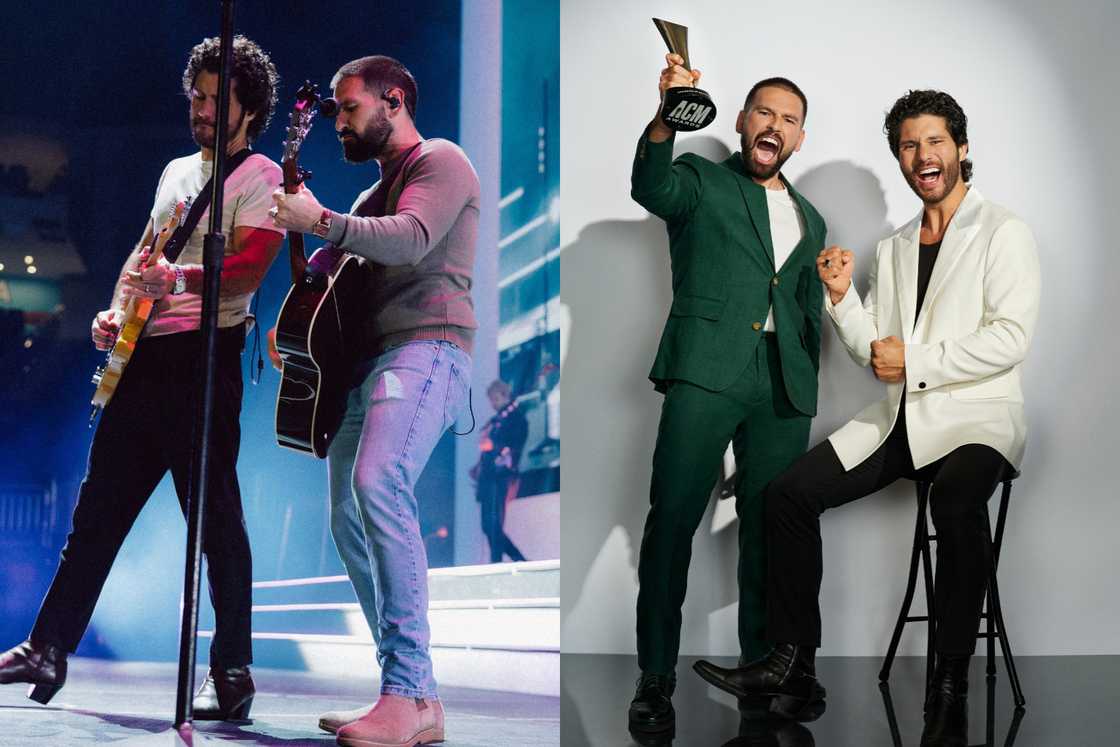 Dan and Shay on stage Dan and Shay on stage