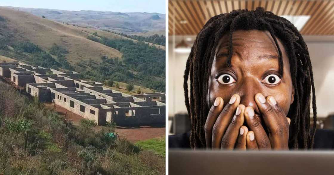 A photo of a huge mansion being built in rural KZN has people talking A photo of a huge mansion being built in rural KZN has people talking