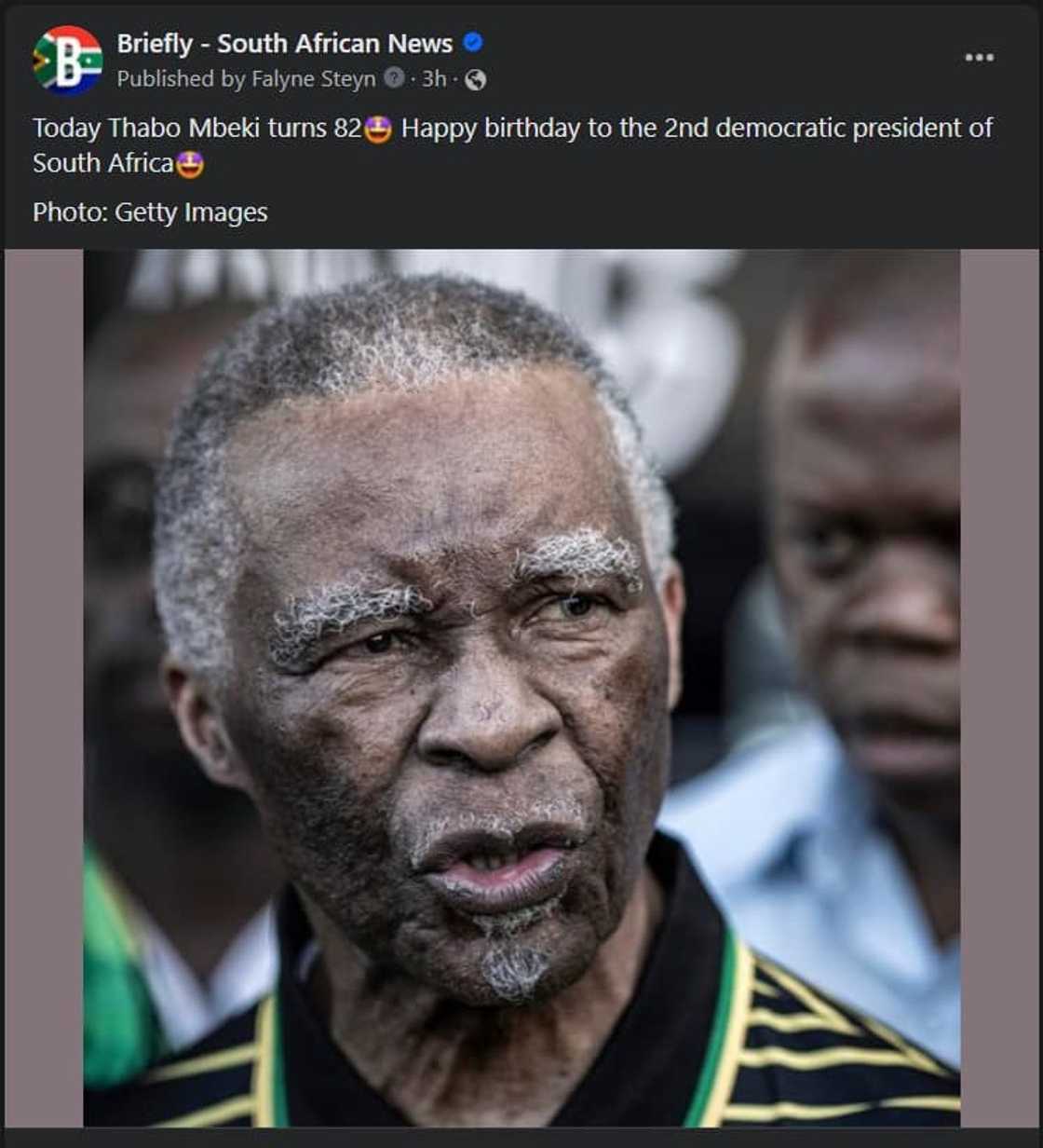 Mzansi celebrates Thabo Mbeki who turns 82 Mzansi celebrates Thabo Mbeki who turns 82