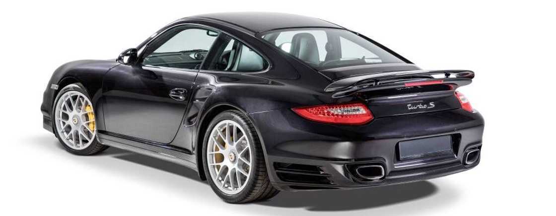 A Porsche 997 Turbo S sports car A Porsche 997 Turbo S sports car