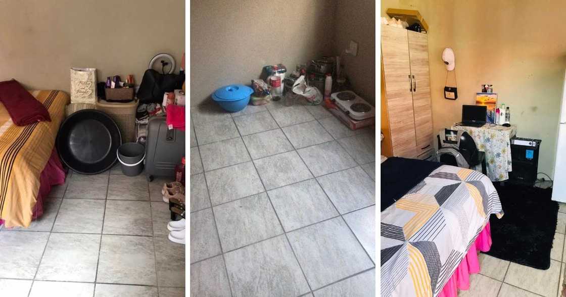 Before and after photos of Moleiigh Meme WaAisha home Before and after photos of Moleiigh Meme WaAisha home