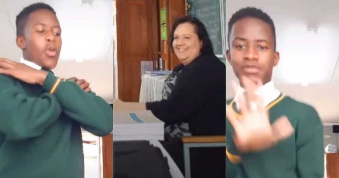 A Video, Young Man, Busting, Move, In front, Teacher, Mzansi A Video, Young Man, Busting, Move, In front, Teacher, Mzansi