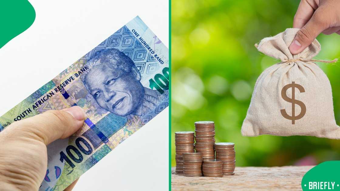 The visual on the right showed growing money The visual on the right showed growing money