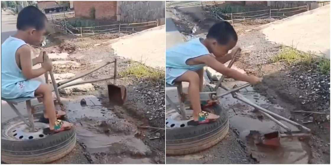 The little kid has got social media users talking The little kid has got social media users talking