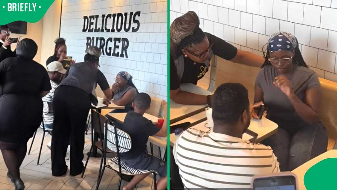 A proposal prank took place at McDonald's.