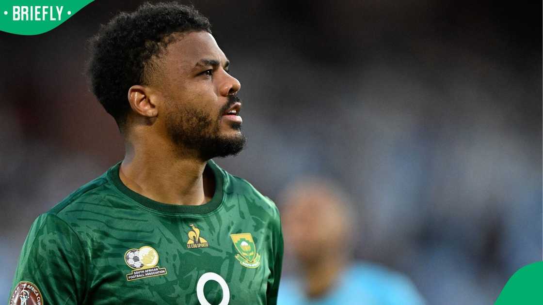 South Africa's forward, Lyle Foster