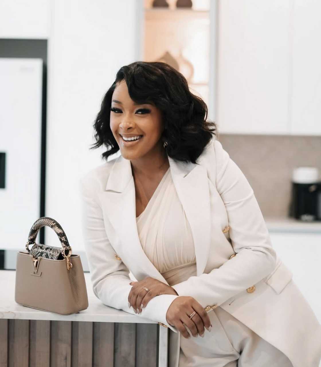 Babalwa Mcaciso allegedly buys her designer items from a replica retailer Babalwa Mcaciso allegedly buys her designer items from a replica retailer