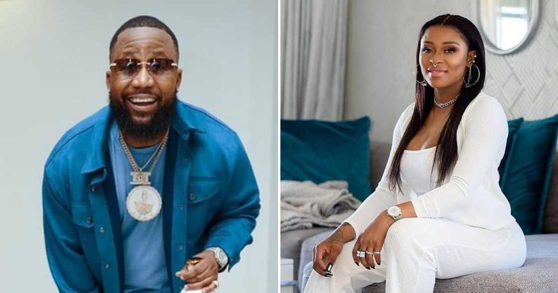 Cassper Nyovest loves DJ Zinhle's jewellery brand Cassper Nyovest loves DJ Zinhle's jewellery brand
