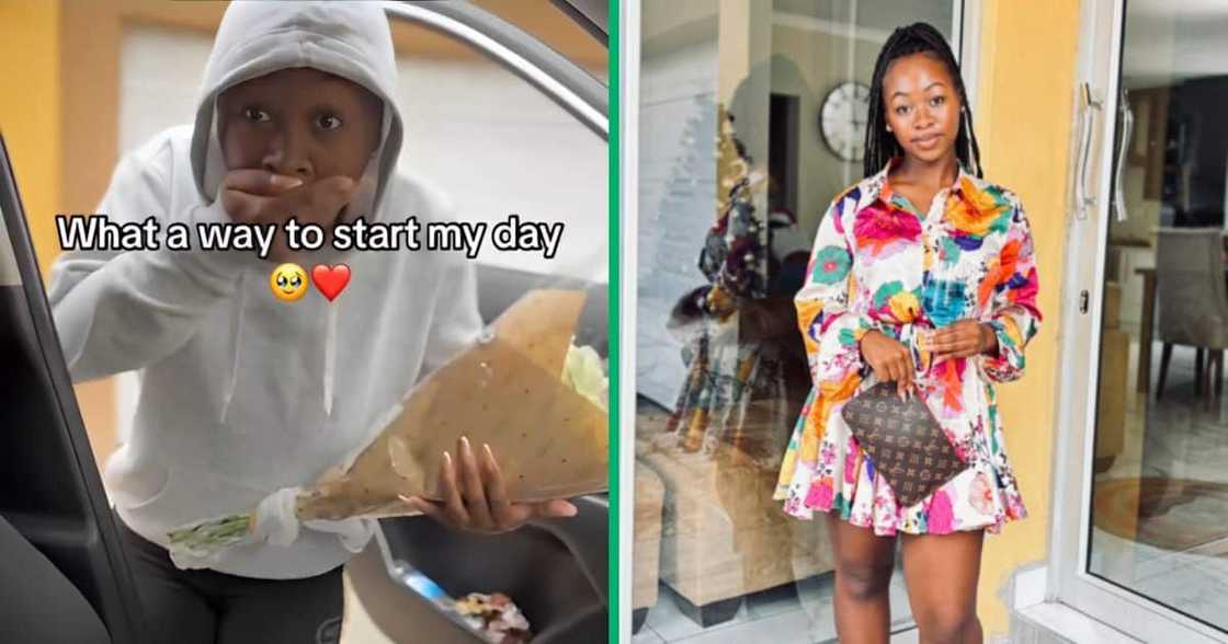 A TikTok video captured a niece being surprised with treats by her aunt after she passed matric. A TikTok video captured a niece being surprised with treats by her aunt after she passed matric.