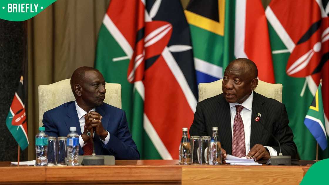 Kenya's President William Ruto and South Africa's President Cyril Ramaphosa Kenya's President William Ruto and South Africa's President Cyril Ramaphosa