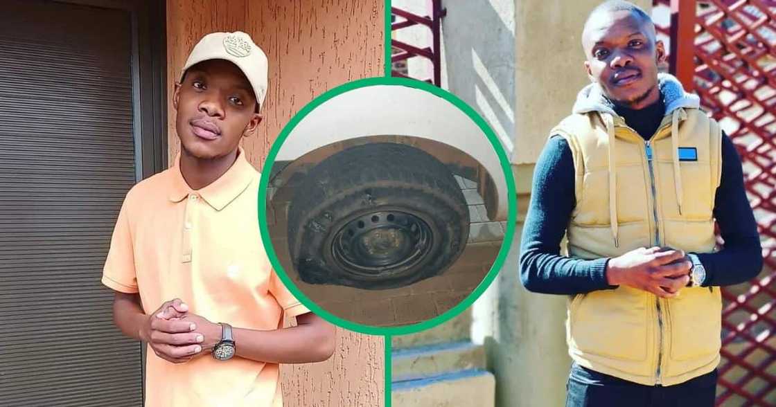 Tumelo Kgasago was stabbed to death after his vehicle was spiked Tumelo Kgasago was stabbed to death after his vehicle was spiked