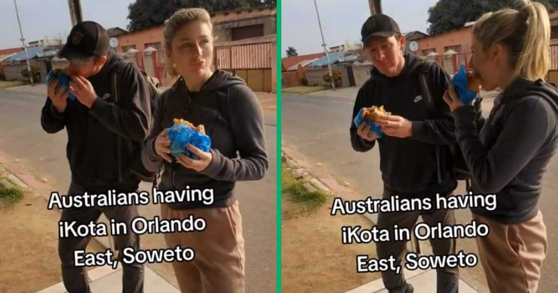 Australians having Kotas in Soweto Australians having Kotas in Soweto