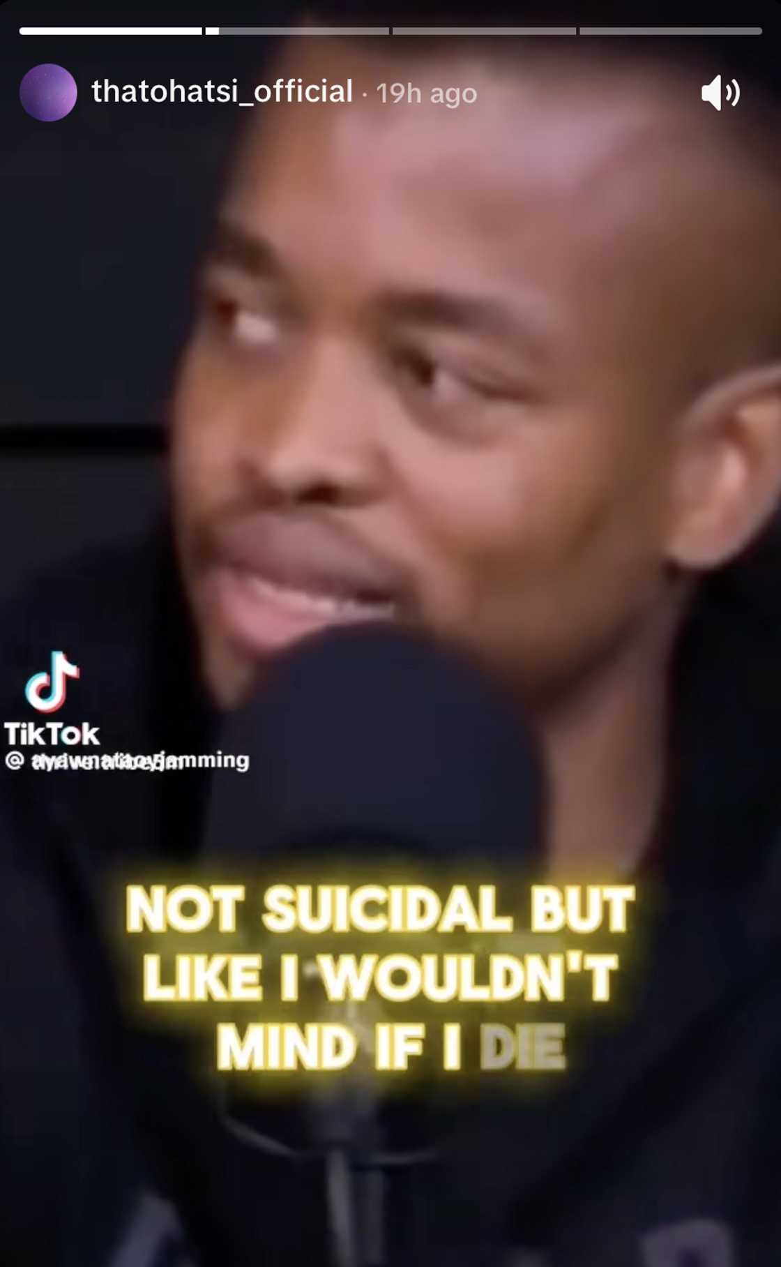 Thatohatsi shared a deeply disturbing video Thatohatsi shared a deeply disturbing video