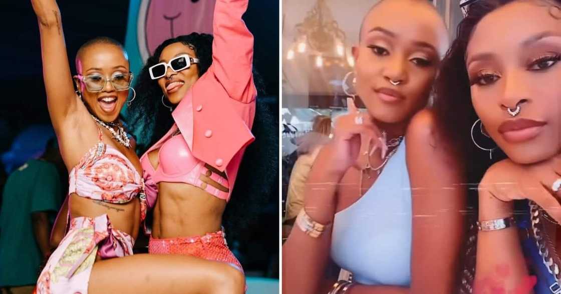 DJ Zinhle and Moozlie serve friendship goals DJ Zinhle and Moozlie serve friendship goals