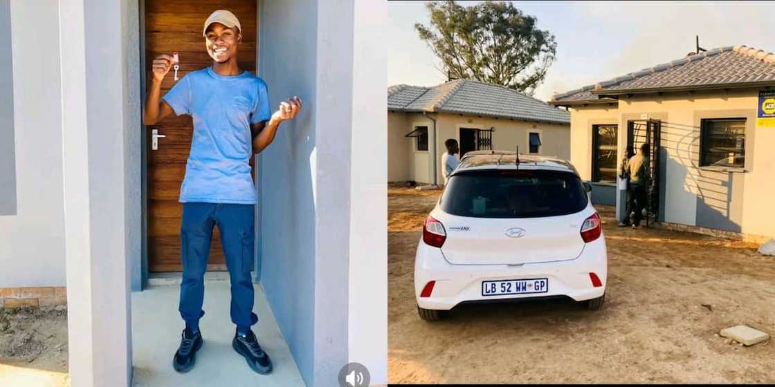 A young man shared his happy new home with social media, and they supported his couple goals.