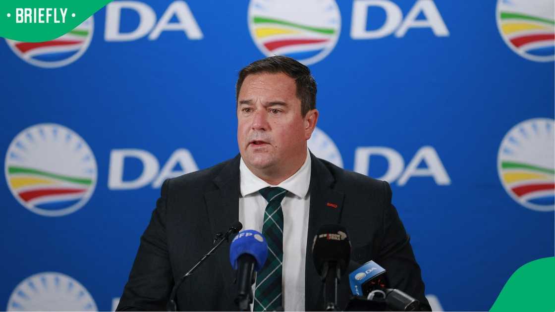 Democratic Alliance leader, John Steenhuisen, is reportedly under pressure from some within the party Democratic Alliance leader, John Steenhuisen, is reportedly under pressure from some within the party