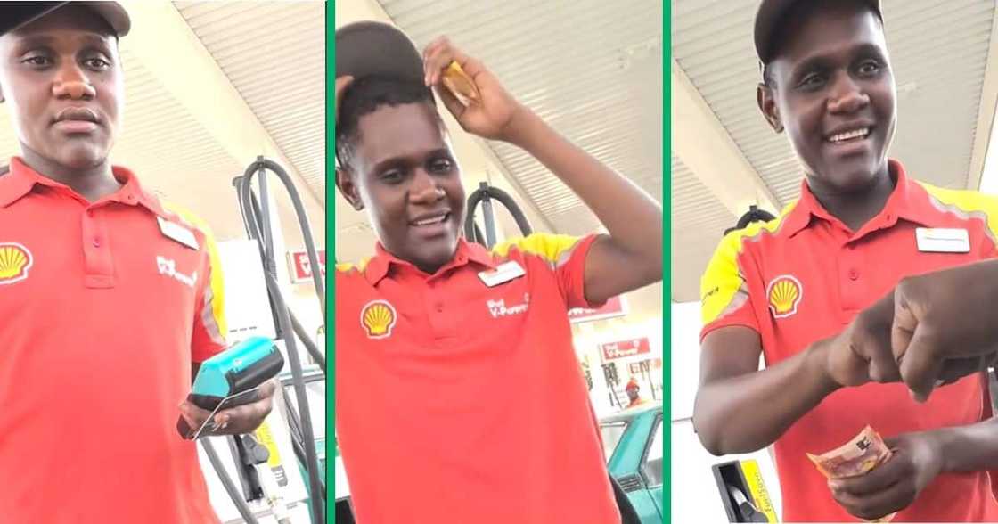 BI Phakathi blesses petrol attendant BI Phakathi blesses petrol attendant