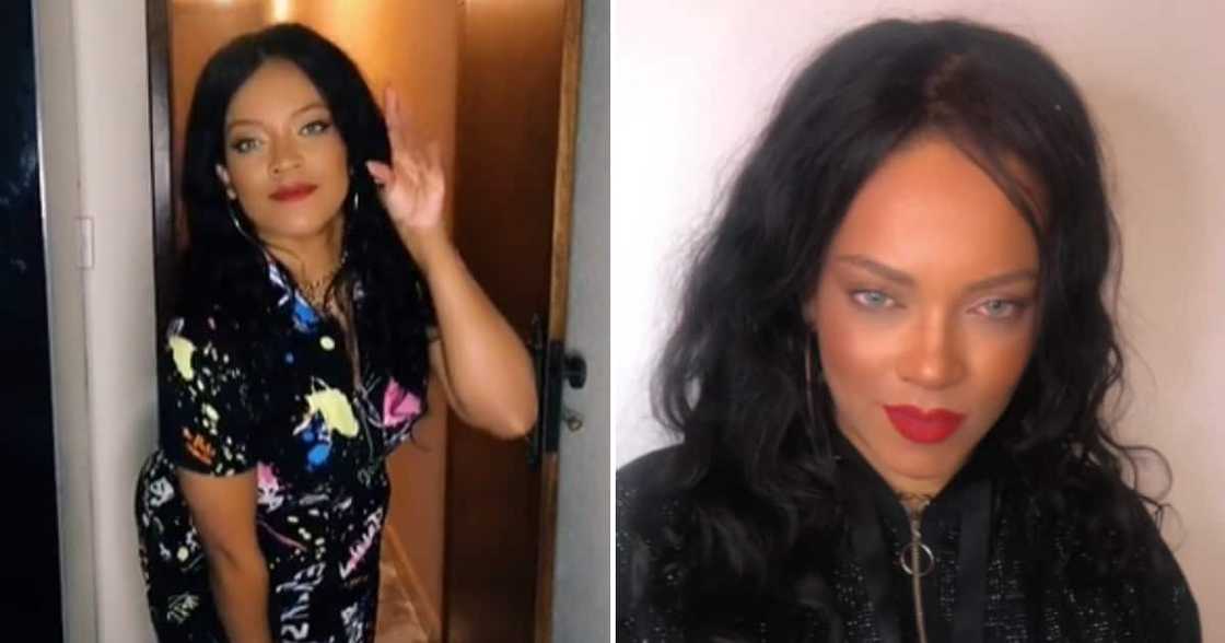 Rihanna, lookalike, TikTok, Riri Rihanna, lookalike, TikTok, Riri
