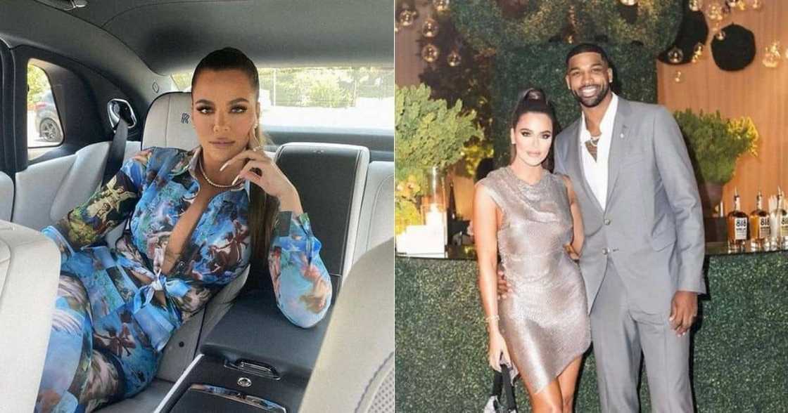 Khloé Kardashian, denies taking back baby daddy, Tristan Thompson, slams troll Khloé Kardashian, denies taking back baby daddy, Tristan Thompson, slams troll