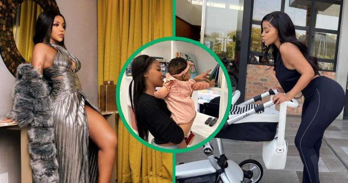 Faith Nketsi shares daughter Sky's face for the first time Faith Nketsi shares daughter Sky's face for the first time