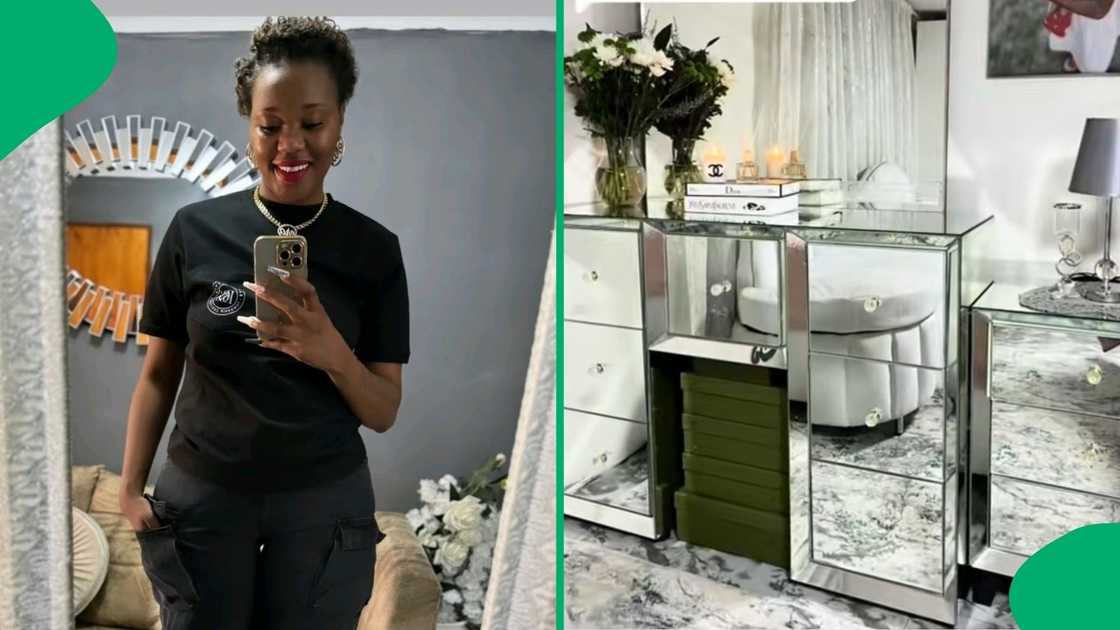A Mzansi woman showed a beautiful shack A Mzansi woman showed a beautiful shack
