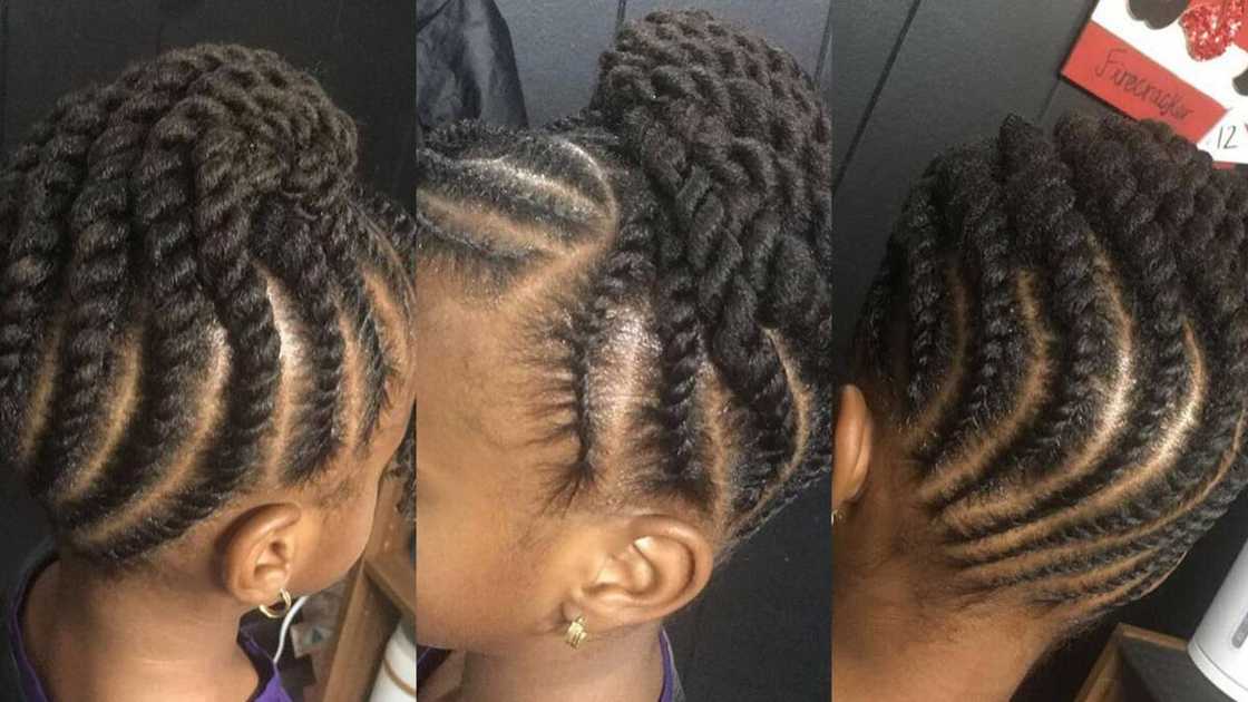 Two-strand flat twists Two-strand flat twists