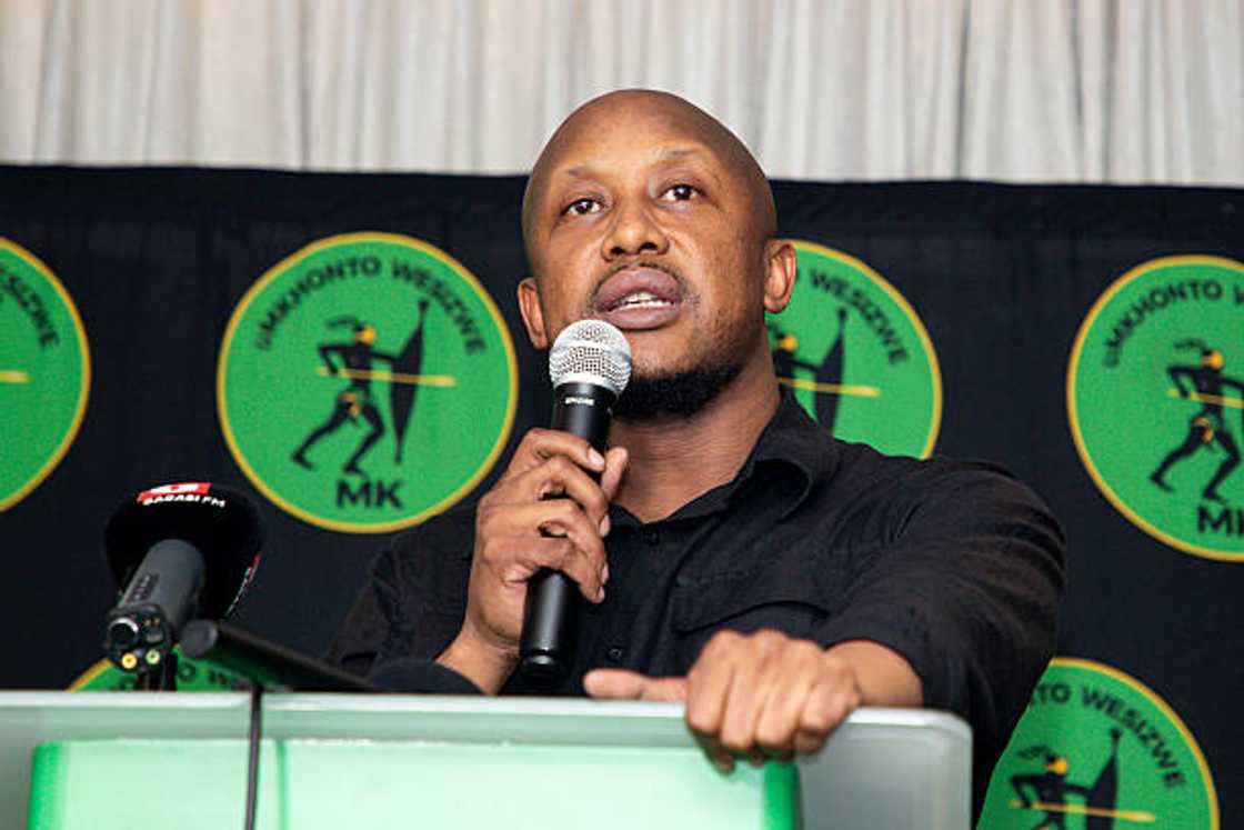A picture of MK party spokesperson Nhlamulo Ndhlela. A picture of MK party spokesperson Nhlamulo Ndhlela.