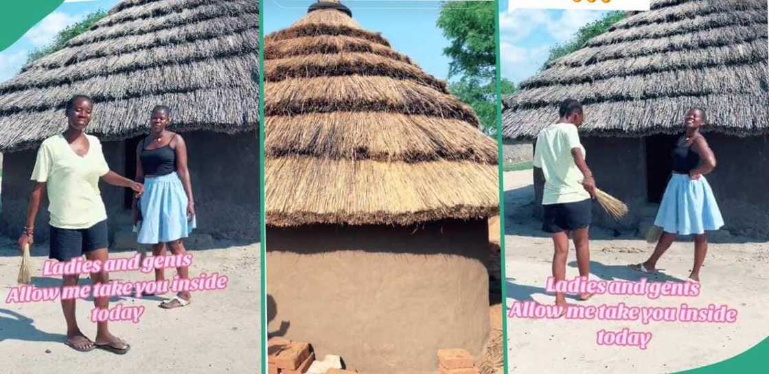 Thatched house in the countryside. Thatched house in the countryside.