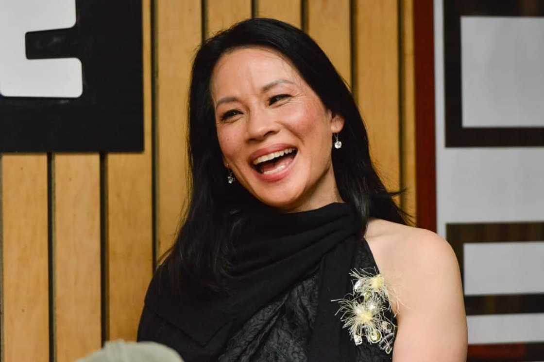 Lucy Liu smiled at The Vulture Spot Lucy Liu smiled at The Vulture Spot