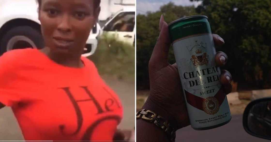 Woman mispronounces booze name