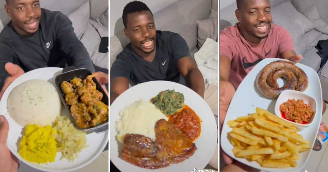 TikTok user @ngwanerofhiwa accepting his wife's lovely meals TikTok user @ngwanerofhiwa accepting his wife's lovely meals