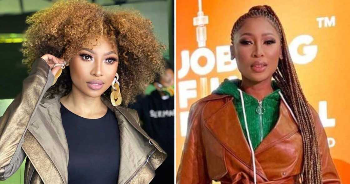 Enhle Mbali defended herself against people who claimed she was with her married man Justice Huni. Enhle Mbali defended herself against people who claimed she was with her married man Justice Huni.