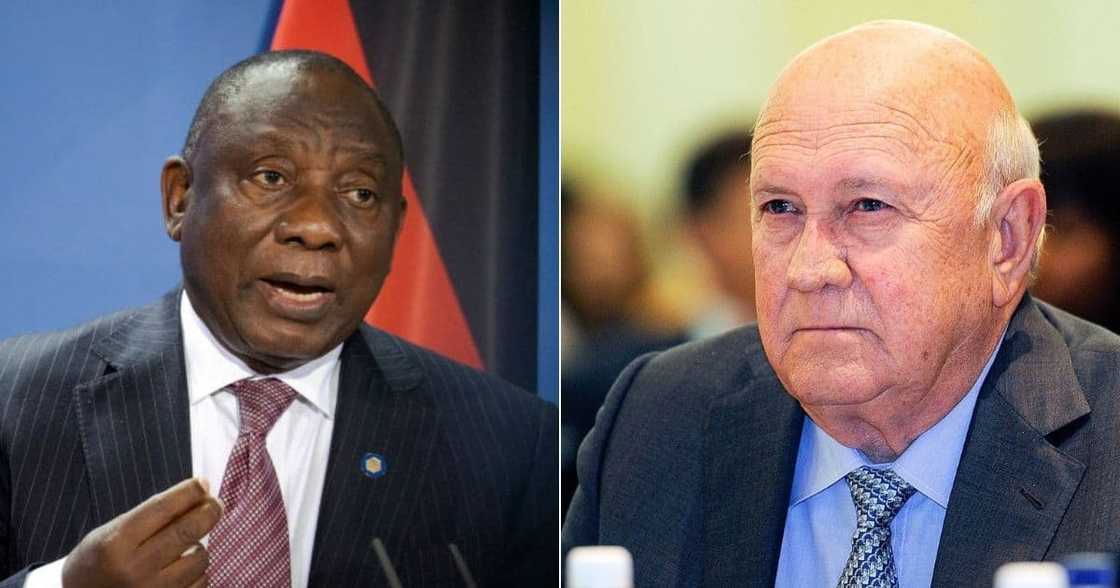 Ramaphosa, De Klerk