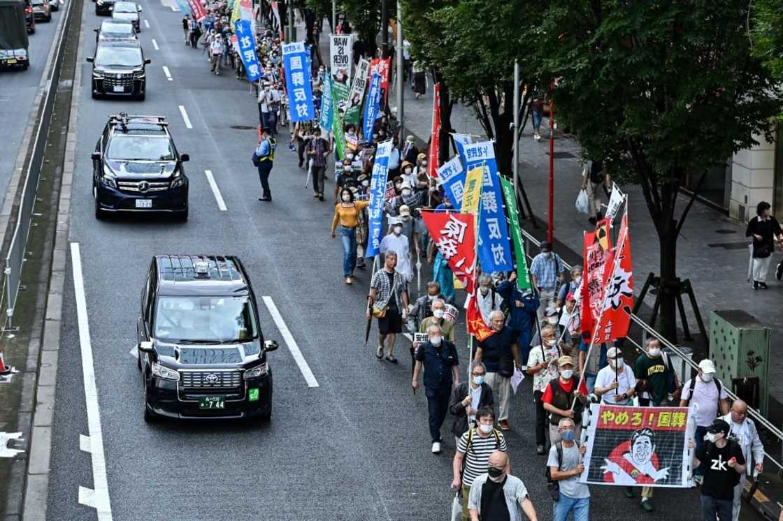 In recent weeks, people opposed to the state funeral for Abe have taken to the streets in protest