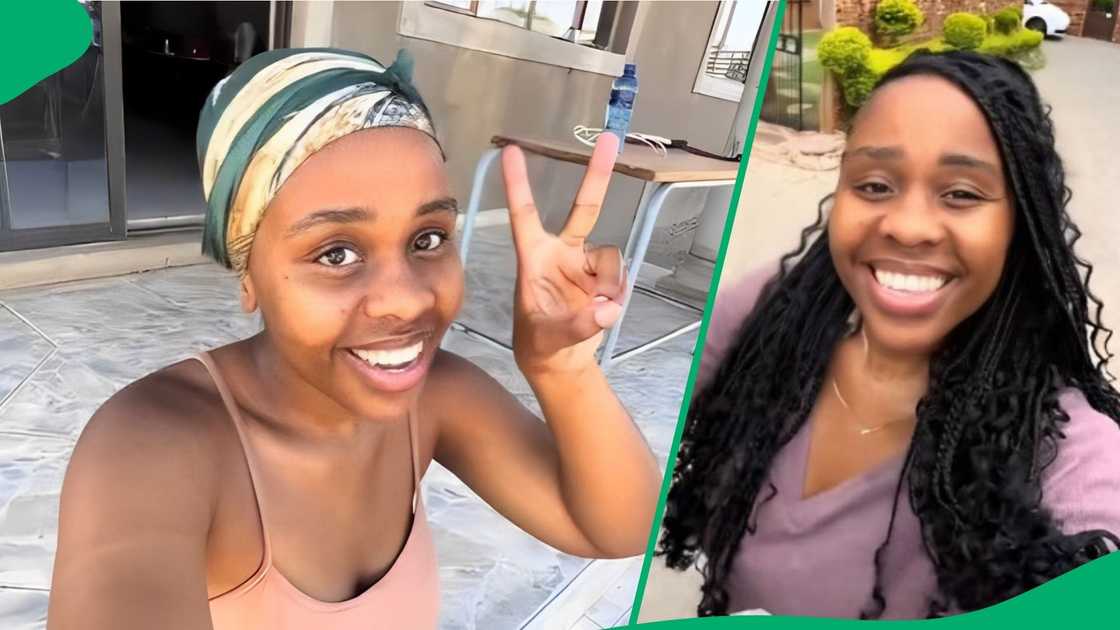 A woman showed how her brother treated her. A woman showed how her brother treated her.