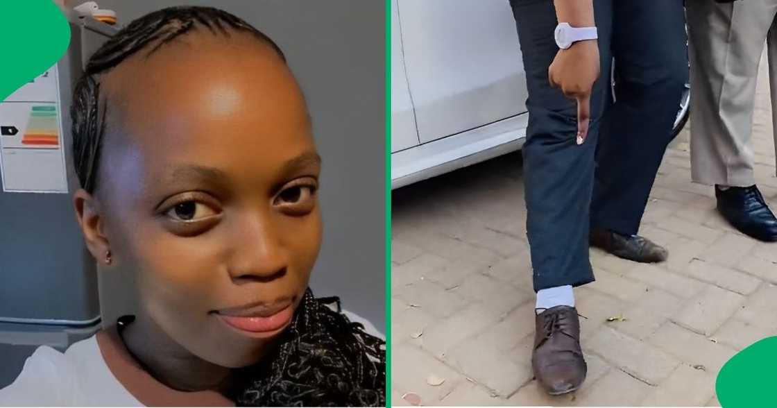 A woman showed how schoolchildren dressed up as their favourite teachers. A woman showed how schoolchildren dressed up as their favourite teachers.