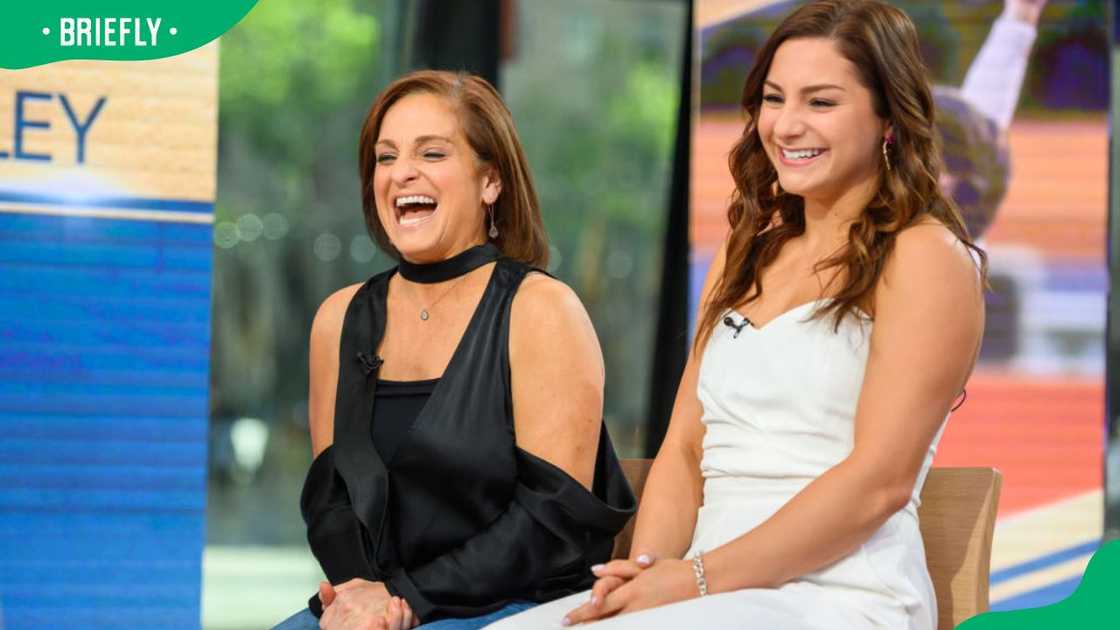Mary Lou Retton and her daughter McKenna Kelley at a 2019 interview Mary Lou Retton and her daughter McKenna Kelley at a 2019 interview
