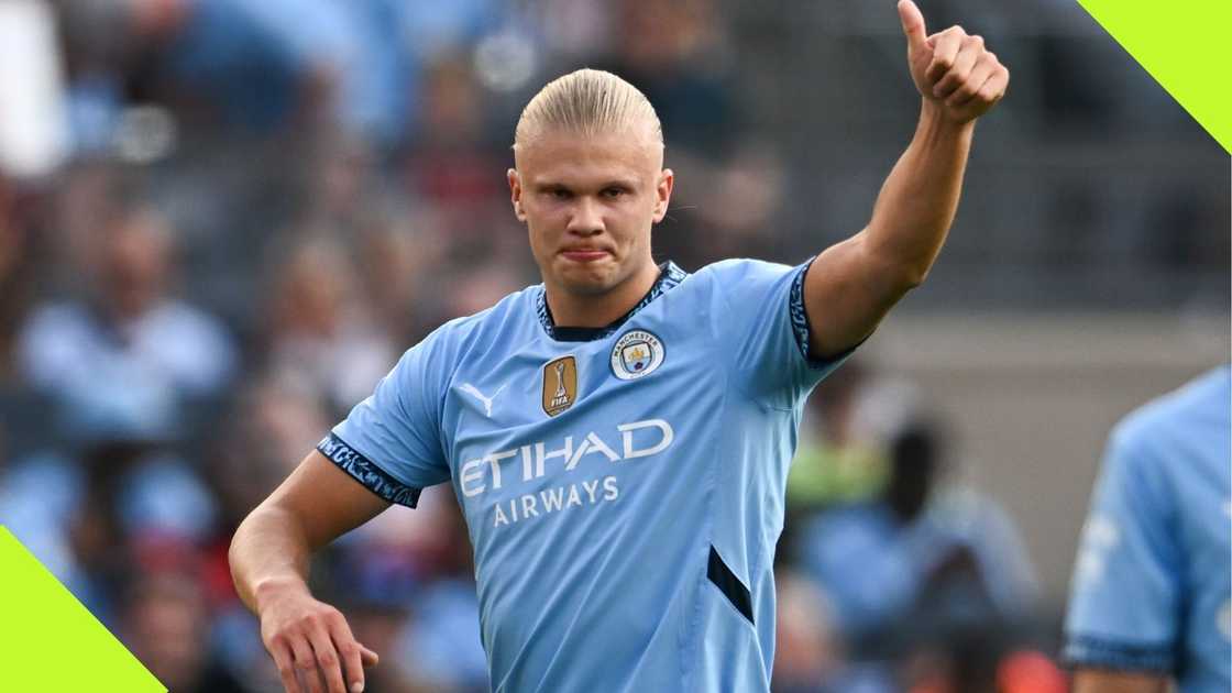 Erling Haaland apologised for a typo on an Instagram post. Erling Haaland apologised for a typo on an Instagram post.